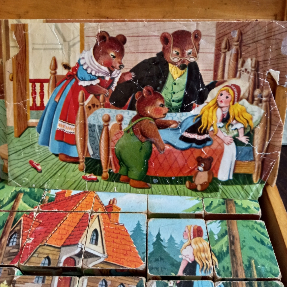 Vintage Goldilocks and the 3 bears 3D puzzle - Picture 4 of 9